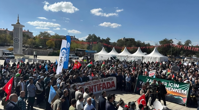 Filistin İçin Adalet Çağrısı Erzurum'dan Yükseldi