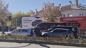 Erzurum’da Zincirleme Kaza Paniği