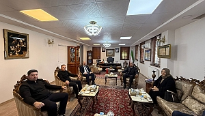 İPEKYOLUSİFED' den Erzurum İran Başkonsolosu Alibeman Eghbali Zarch'a ziyaret Etti