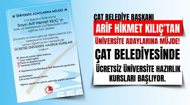 Çat Belediyesinden Büyük  Jest 