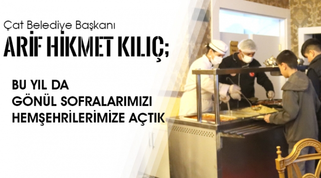 Çat'ta Ramazan Bereketi: Gönül Sofraları Kuruluyor, Dayanışma Büyüyor