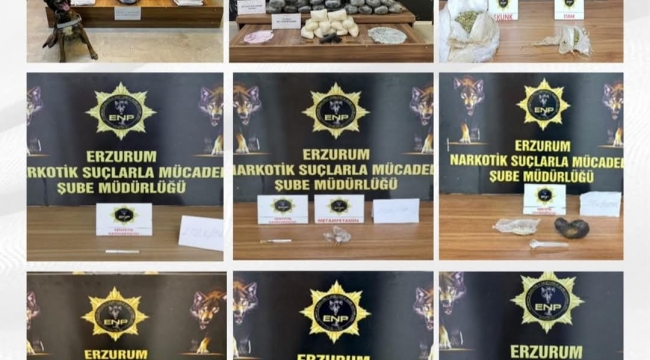 Erzurum’da Uyuşturucuya Dev Darbe! 