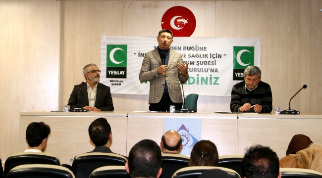 Yeşilay Erzurum Şubesi Olağan Genel Kurulunu Gerçekleştirdi
