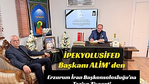 İPEKYOLUSİFED Başkanı Alim'den  İran Başkonsolosluğu'na Taziye Ziyareti