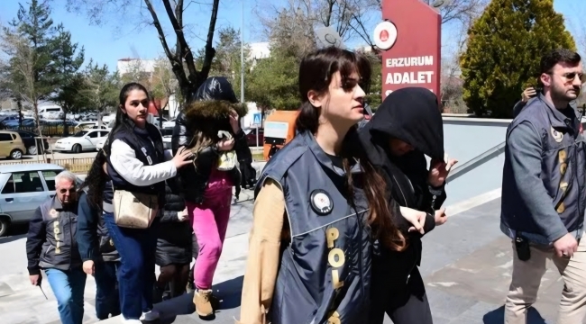 Erzurum’da fuhuş operasyonu! 10 gözaltı, 23 kadın kurtarıldı