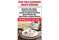 ERZURUM İPEKYOLU BÖREK VE MANTI DÜNYASI